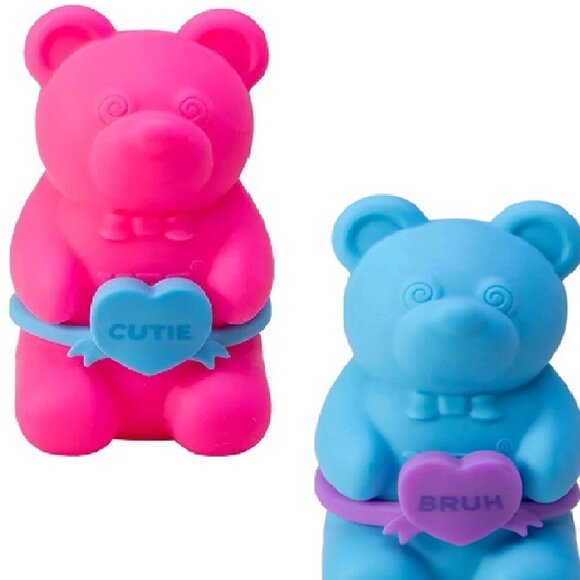 Schylling Nee Doh Honey Hugs Bear Squish Fidget Stress Reliever Toy NEW - Picture 5 of 14
